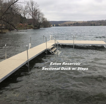 Picture of Sectional Dock with steps on Eaton Reservoir