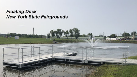 Picture of a floating dock at the New York State Fairgrounds